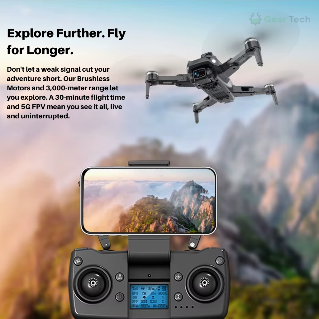 Geavanceerde RG106 Pro-drone met GPS & 8K-video