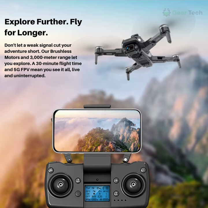 Geavanceerde RG106 Pro-drone met GPS & 8K-video