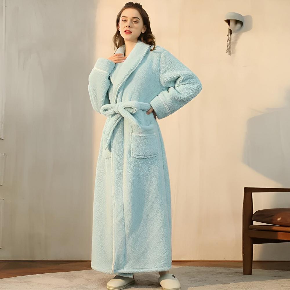 Elegante loungebadjas met strikceintuur