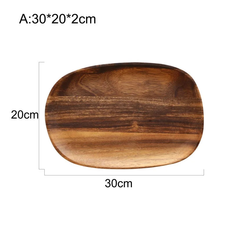 WoodElegance - Houten Borden Set | Handgemaakt, Duurzaam & Perfect voor Serveren