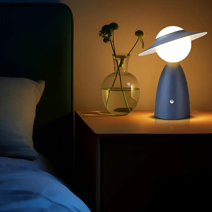 GlowLite - Draagbare LED Tafellamp met Draadloze Oplaadfunctie
