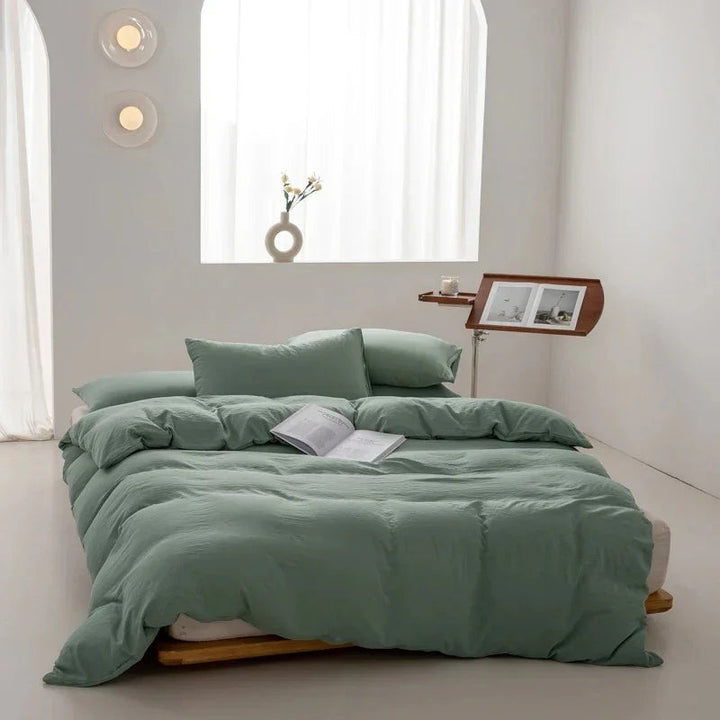 Decoratieve dekbedovertrekset uit de Elenorra-collectie