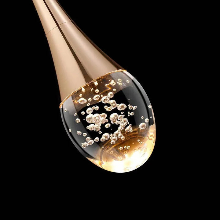 Glazen hanglamp met warm licht - Vetra