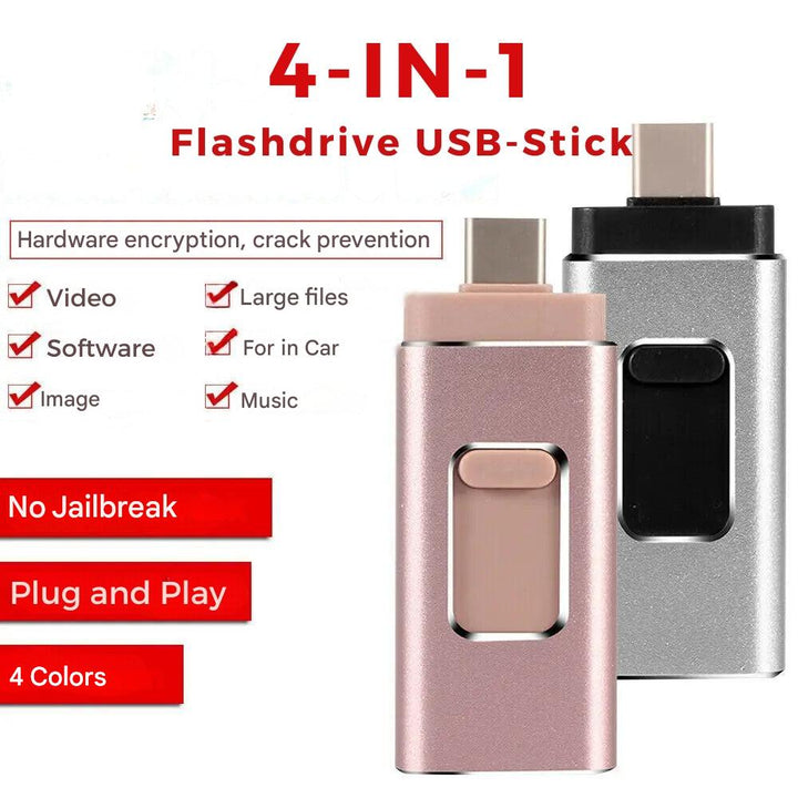 4-in-1 flashdrive voor elk apparaat - DataFlex