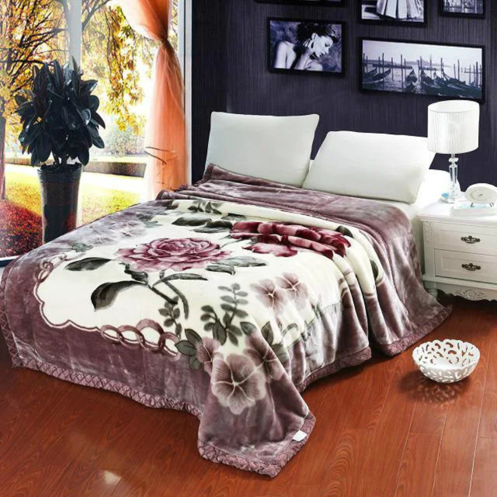 Donzige verzwaringsdeken met quiltlook voor de slaapkamer