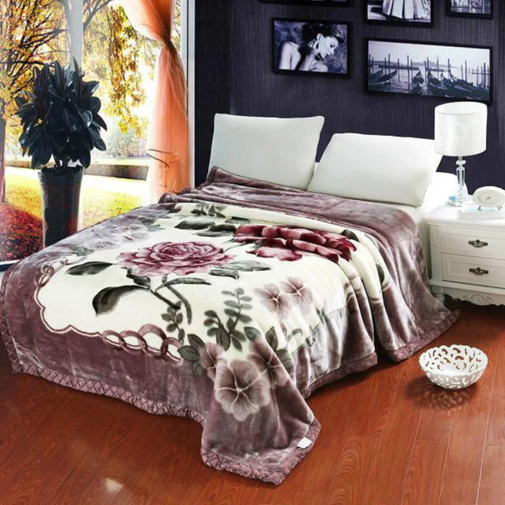 Donzige verzwaringsdeken met quiltlook voor de slaapkamer