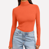 Vrouwen Turtleneck Lange Mouwen Top