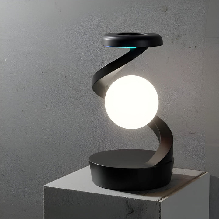 GlowSphere - Moderne Zwevende Lamp met Draaibare LED en Draadloos Opladen
