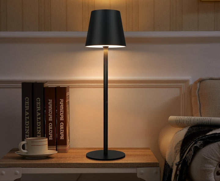 Draagbare oplaadbare LED-tafellamp met touchbediening