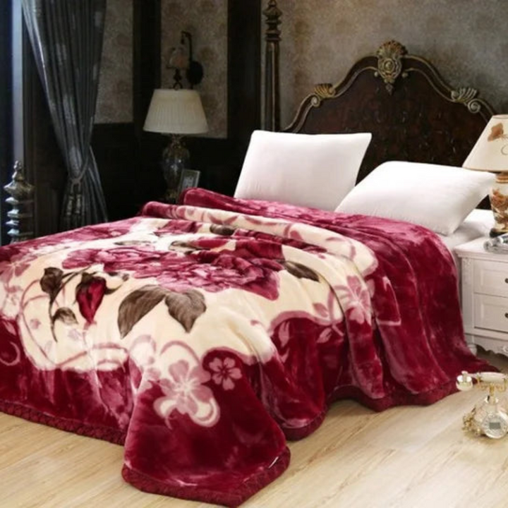 Donzige verzwaringsdeken met quiltlook voor de slaapkamer