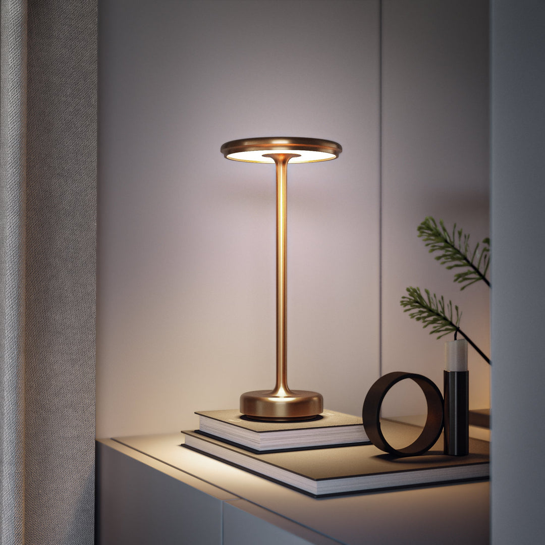 BrightGlow - Draadloze LED Tafellamp Voor Binnen en Buiten, Verstelbare Helderheid