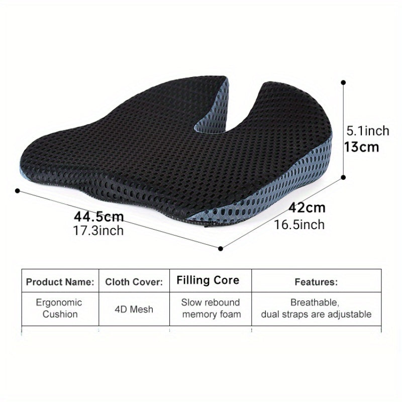 Ergonomisch Driehoekig Autokussen – Ondersteuning van Memory Foam