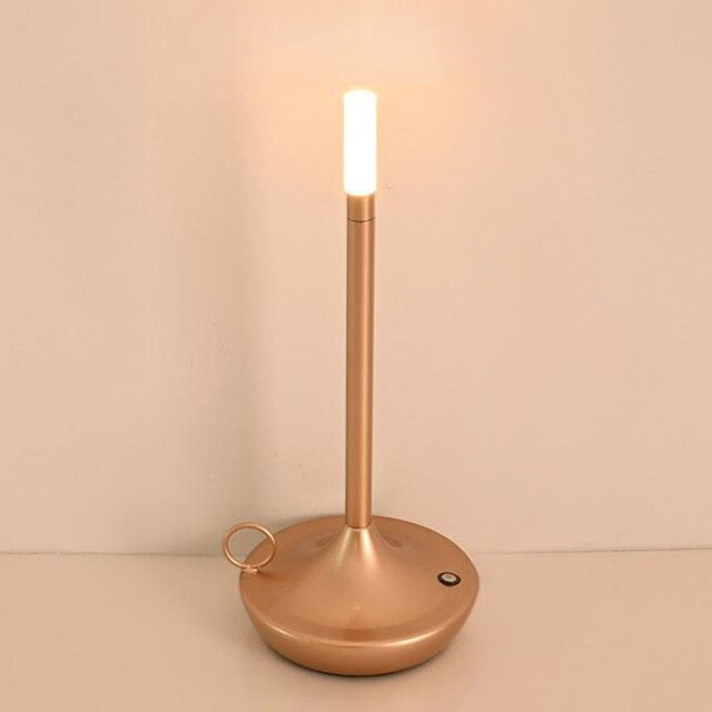GlowLux - Draadloze Oplaadbare LED Tafellamp Met Smart Touch Bedieningen