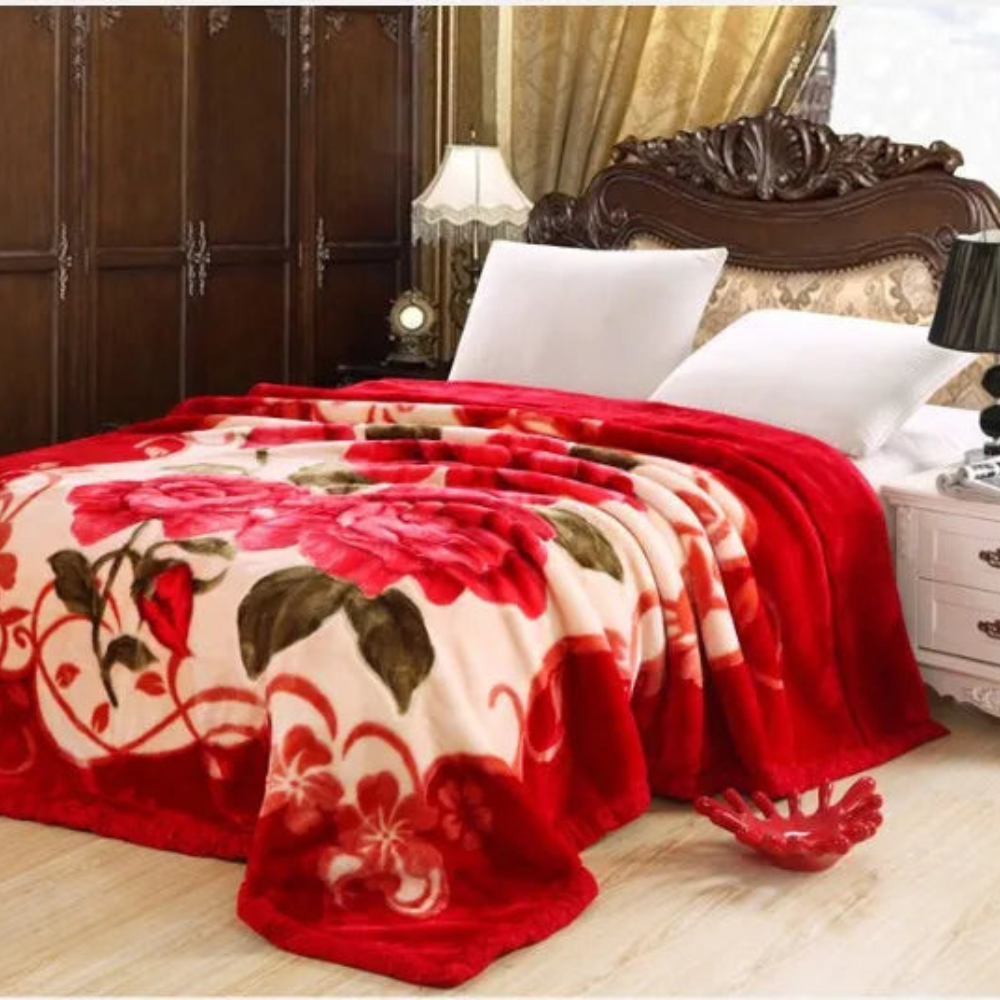 Donzige verzwaringsdeken met quiltlook voor de slaapkamer