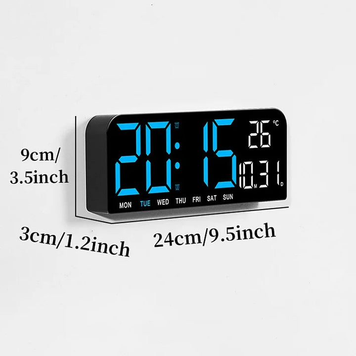 SmartTime - Digitale Wandklok Met Temperatuur, Datum en Alarmfunctie