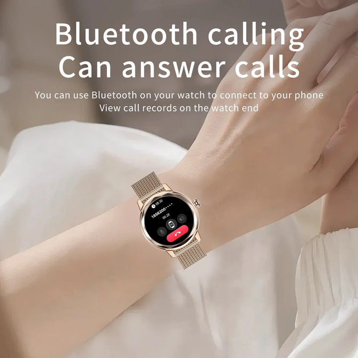 Smartwatch Dames Smart Gold – Luxe Sporthorloge in Roestvrij Staal