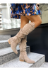 Beige Hoge Laarzen voor dames