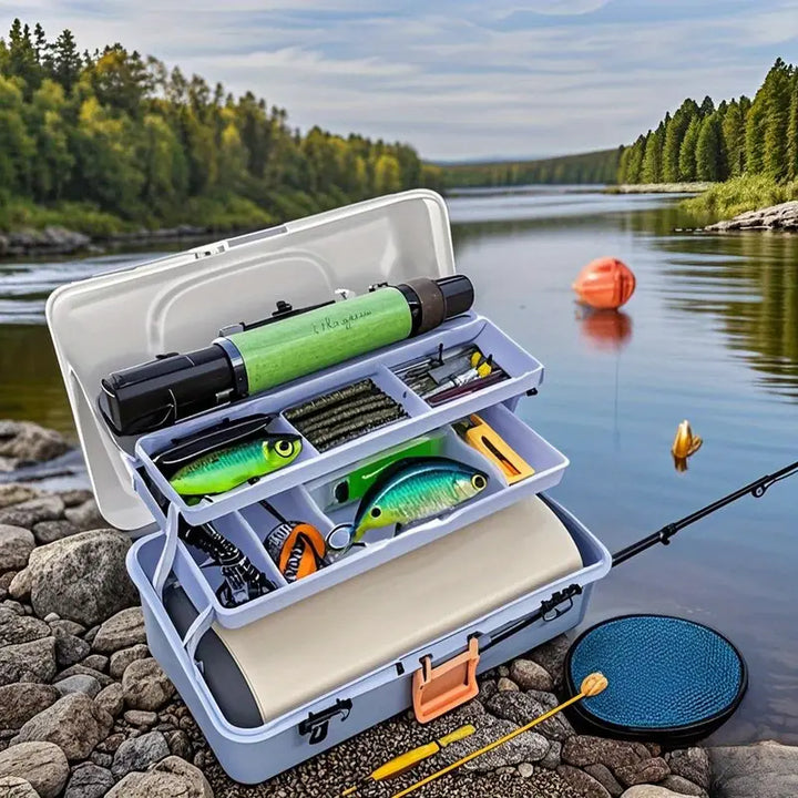 Viskoffer - 3 laags - Met slot