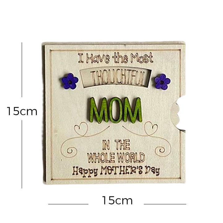 Moederdag draaiende wenskaart, hartverwarmende 3D-verrassing