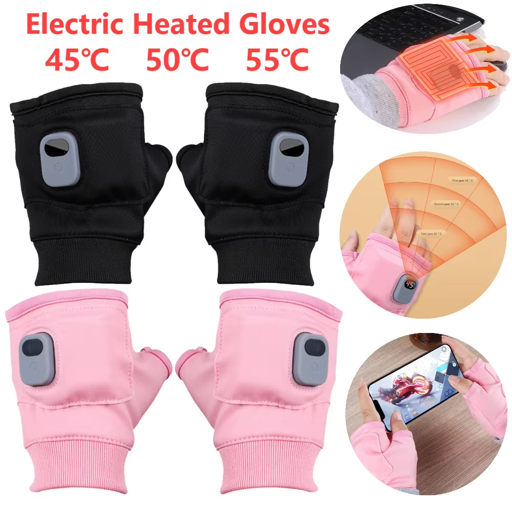 Oplaadbare verwarmde handschoenen met display en 3 standen