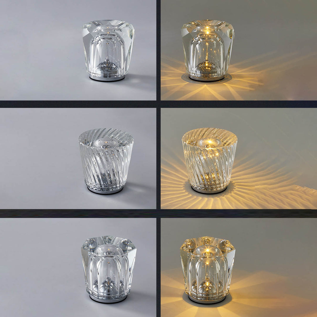 LuminousGlow - Moderne Kristal LED Tafellamp Voor Elegante Verlichting