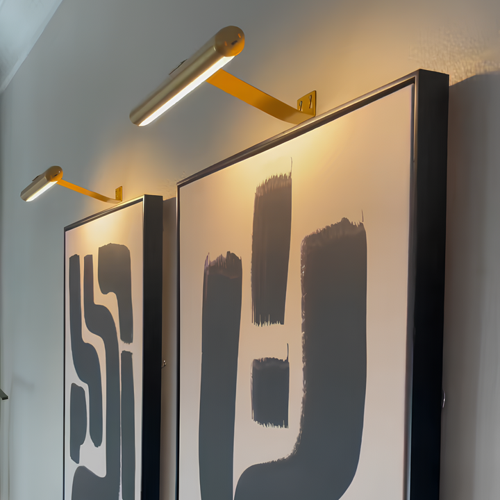 Wandlamp in galeriestijl