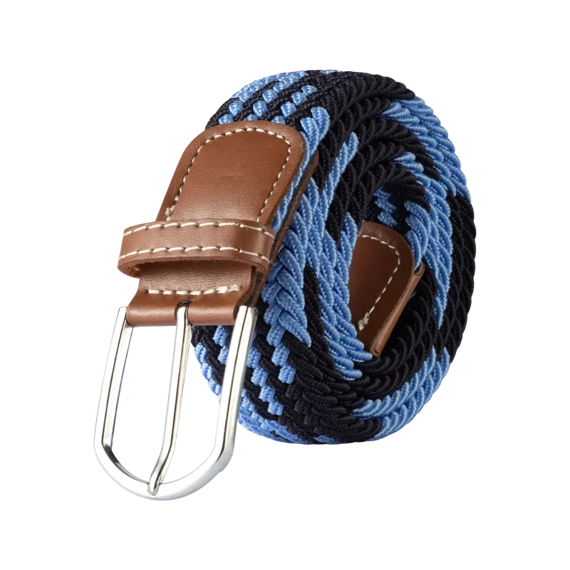 Elastische Lederen Riem met Stijlvolle Gesp