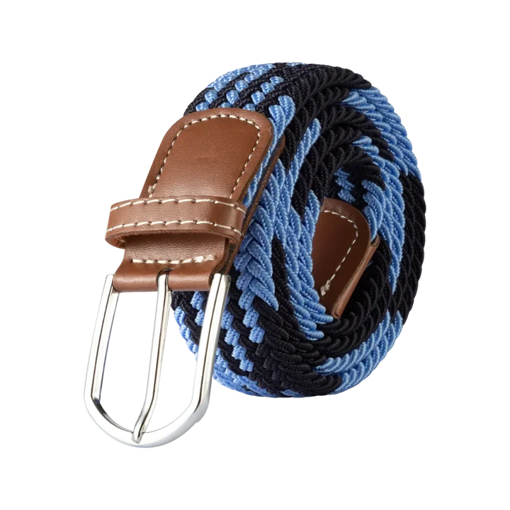 Elastische Lederen Riem met Stijlvolle Gesp