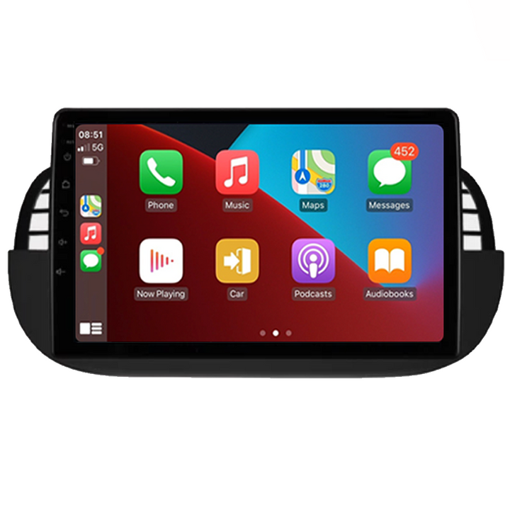 Fiat 500 | CarPlay & Android Auto | 2007-2015 | 9 inch | Plug & Play