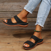 Sandalen voor de zomer met dubbele riem voor dames