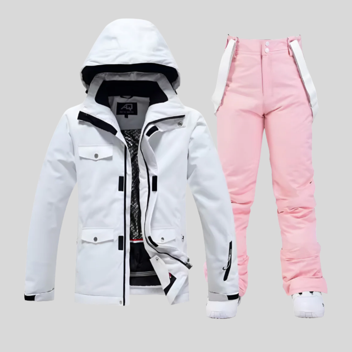 Dames ski-jas en -broekset, functionele winteroutfit