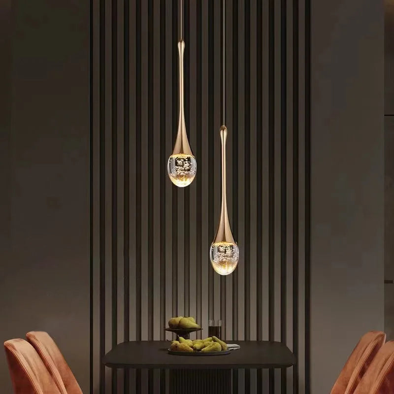 Glazen hanglamp met warm licht - Vetra