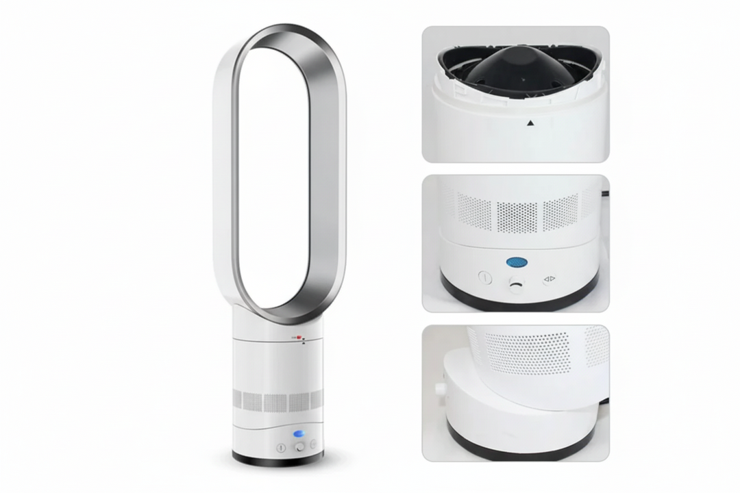 Veilige & stijlvolle bladloze ventilator voor comfort in huis