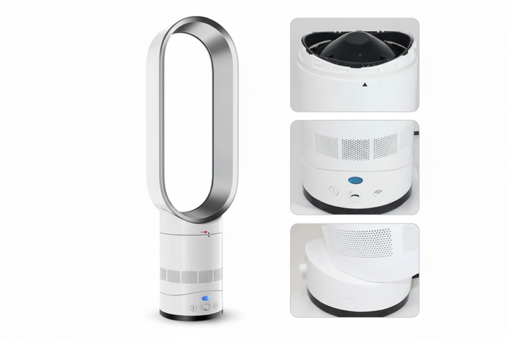 Veilige & stijlvolle bladloze ventilator voor comfort in huis