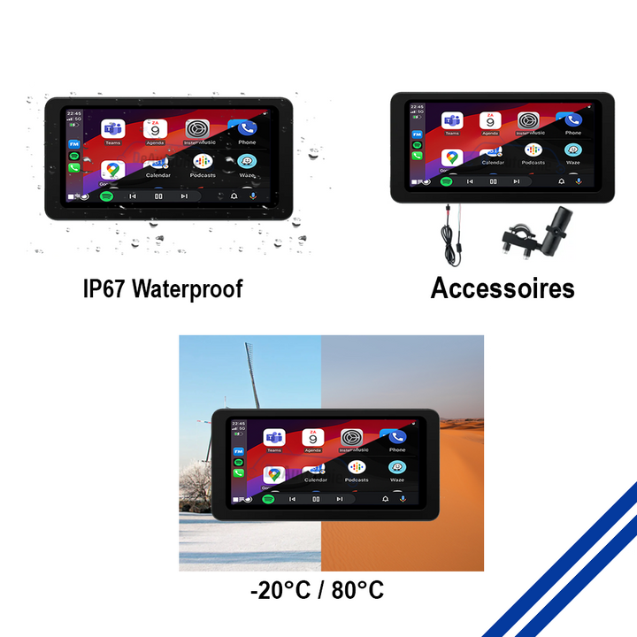 CarPlay voor Motorfiets | CarPlay & Android Auto | Bluetooth | M6 Pro