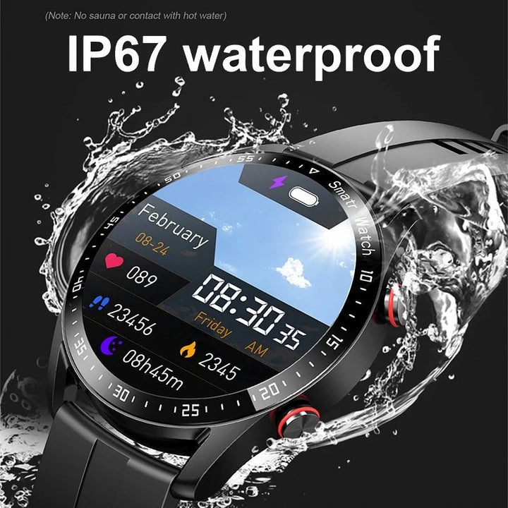 ECG & Hartslag Waterdichte Smartwatch met Bluetooth Bellen – Virex