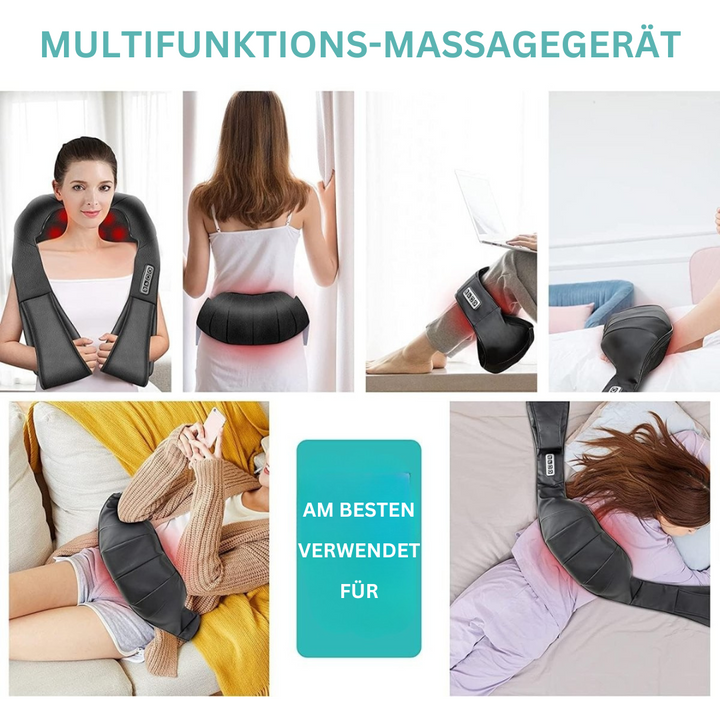 Shiatsu Massagekussen met Infrarood - AuraComfort