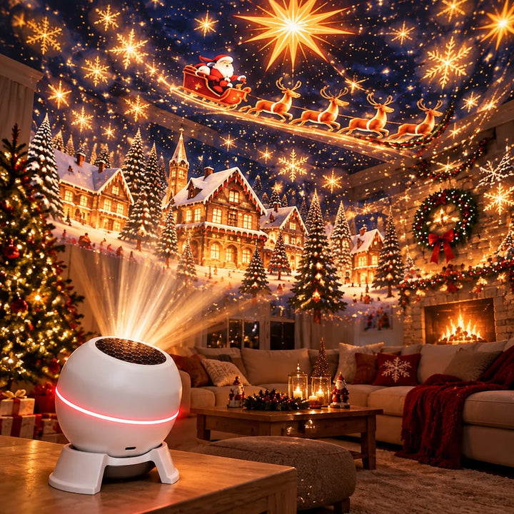 Magische kerstprojector