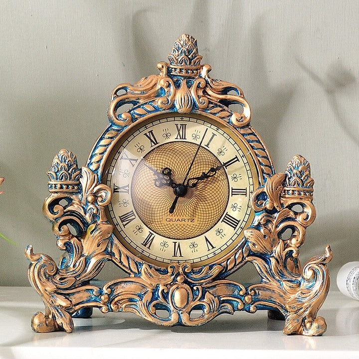 VintageEra - Stille Retro Hars Tafelklok Met Antiek Design