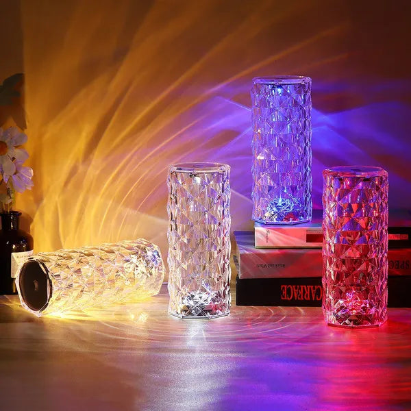 GlowLux - Draadloze LED Tafellamp met Oplaadbare Batterij en 16 Kleuren