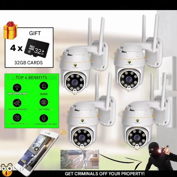 Set van 4 Slimme WiFi Beveiligingscamera's – SmartCam Set 4X