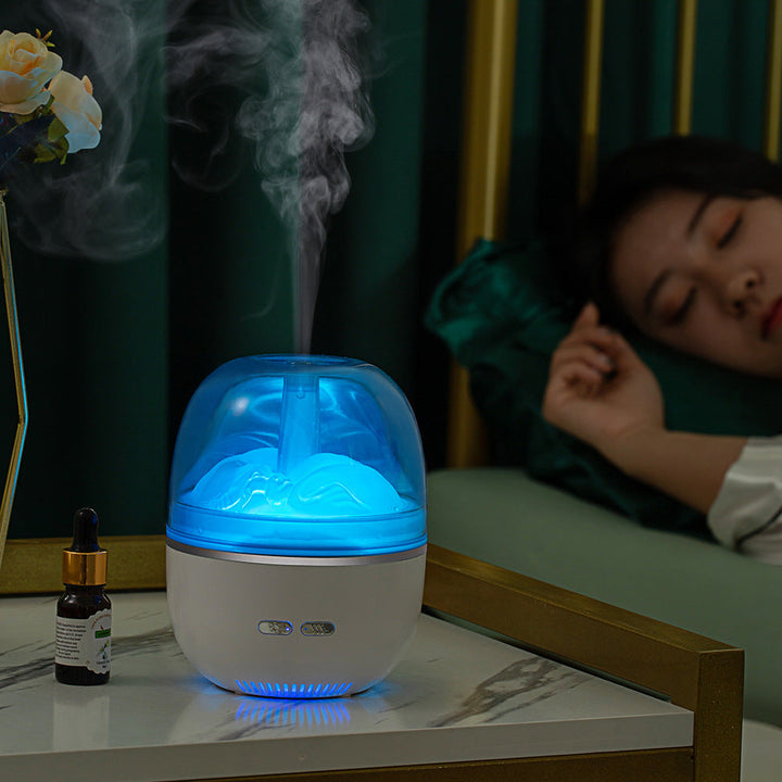 Kleine aroma diffuser met kleurverlooplicht en dichte koude nevel
