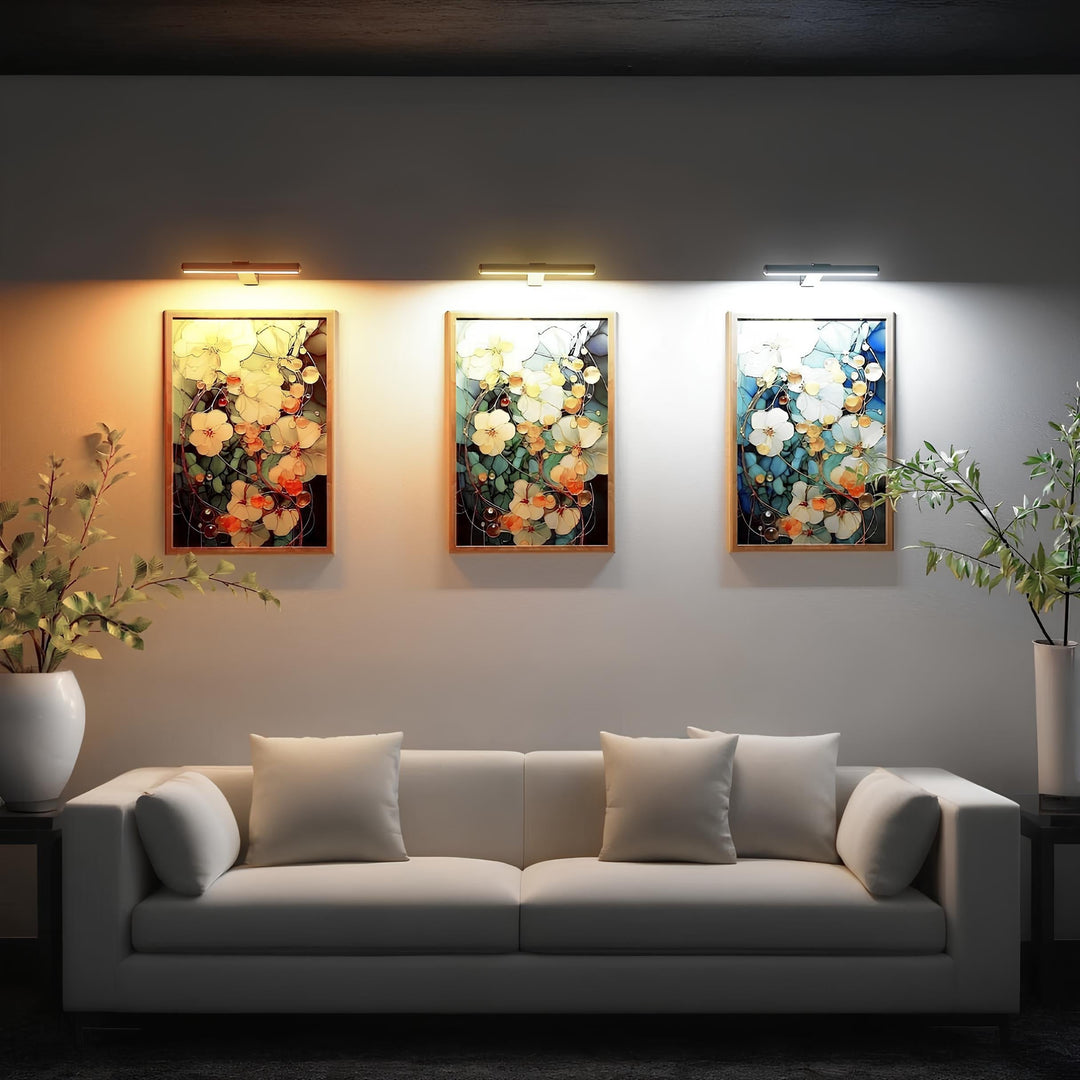 Wandlamp in galeriestijl