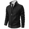Heren Lente Vest met Rits en Geometrisch Patroon