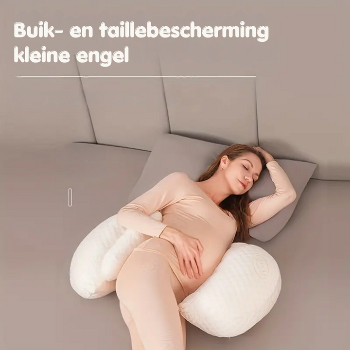 PregDreams – Ergonomisch Zwangerschapskussen Voor Buik- en Rugondersteuning