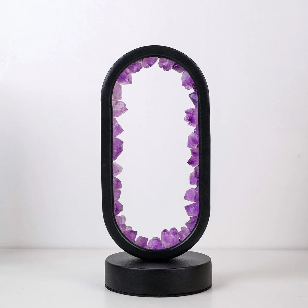 AmethystGlow - Handgemaakte Natuurlijke Kalmerende Amethist Lamp voor Ontspanning