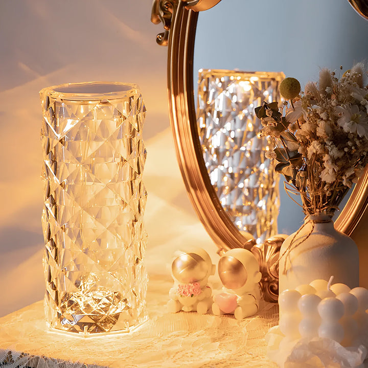 Elegante kristallen LED-lamp met 16 kleuropties en afstandsbediening