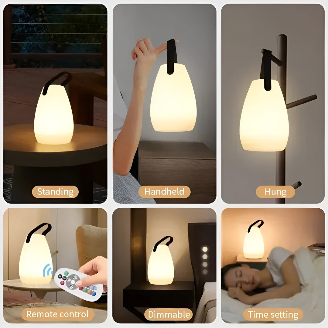 Waterdichte draadloze LED-tafellamp voor binnen en buiten - Lumora