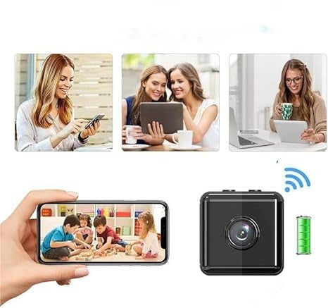 Draadloze 1080P mini-wifi-bewakingscamera, oplaadbaar