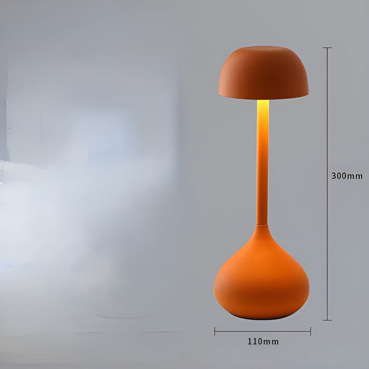 GlowBright - Draadloze Dimbare LED Tafellamp Met Stijlvol Paddenstoelontwerp